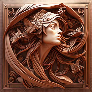 3D model style mucha (STL)